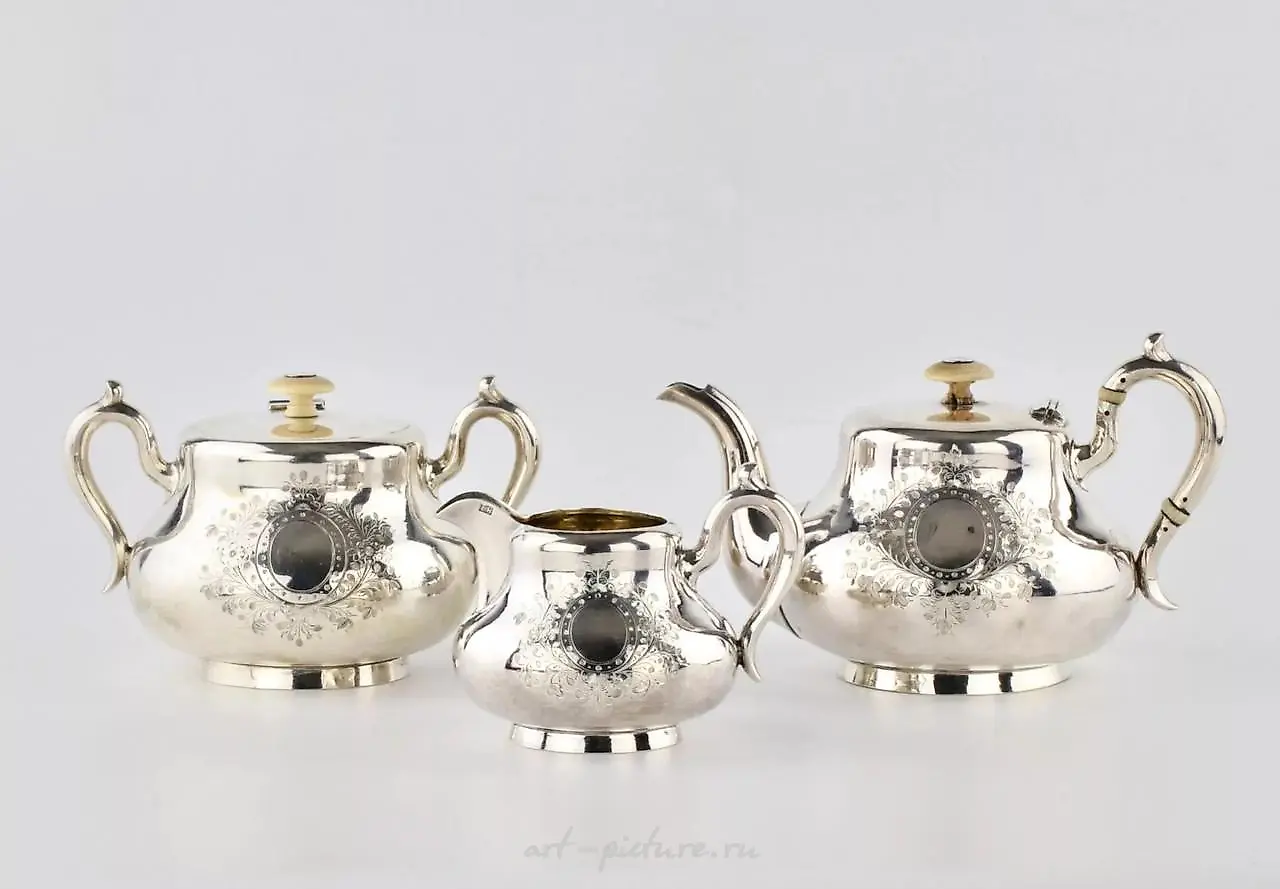 Russian silver tea set — photo 2