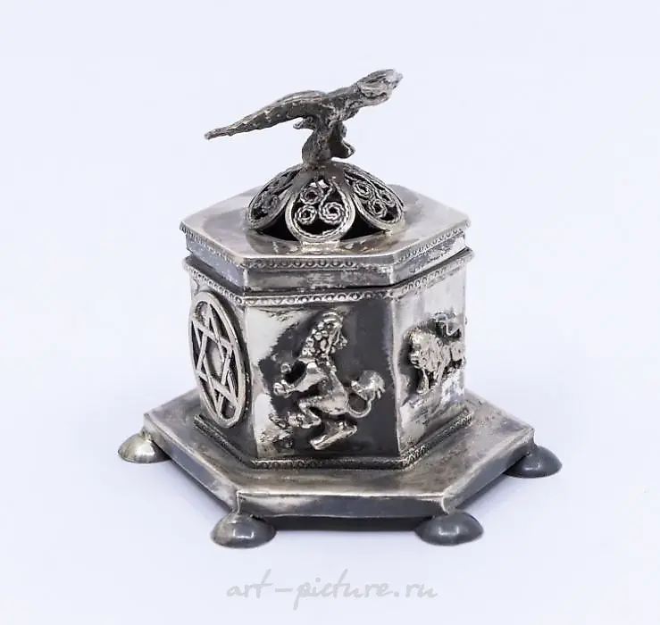 A late 19th Century Russian 84 Standard silver spoon with two...