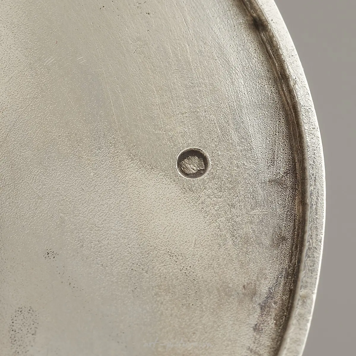Russian Art Deco Sterling Tazza with Crystal Insert — photo 12