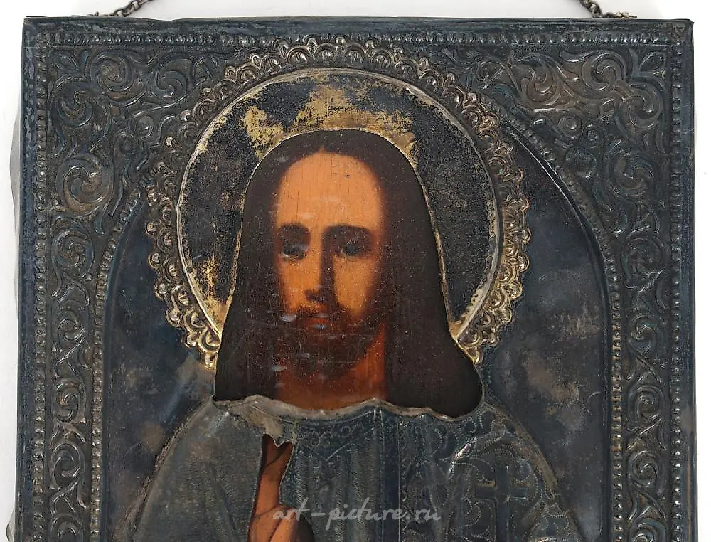 Икона Русского православного Христа Пантократора с ризой — фото 2