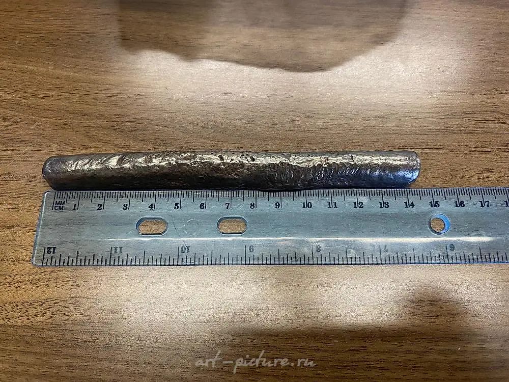 WORLD COINS AND CURRENCY: BAR SHAPED MEDIEVAL SILVER GRIVNA. — photo 3