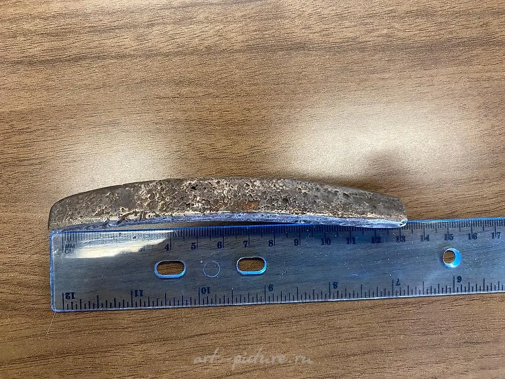 WORLD COINS AND CURRENCY: BAR SHAPED MEDIEVAL SILVER GRIVNA. — photo 3