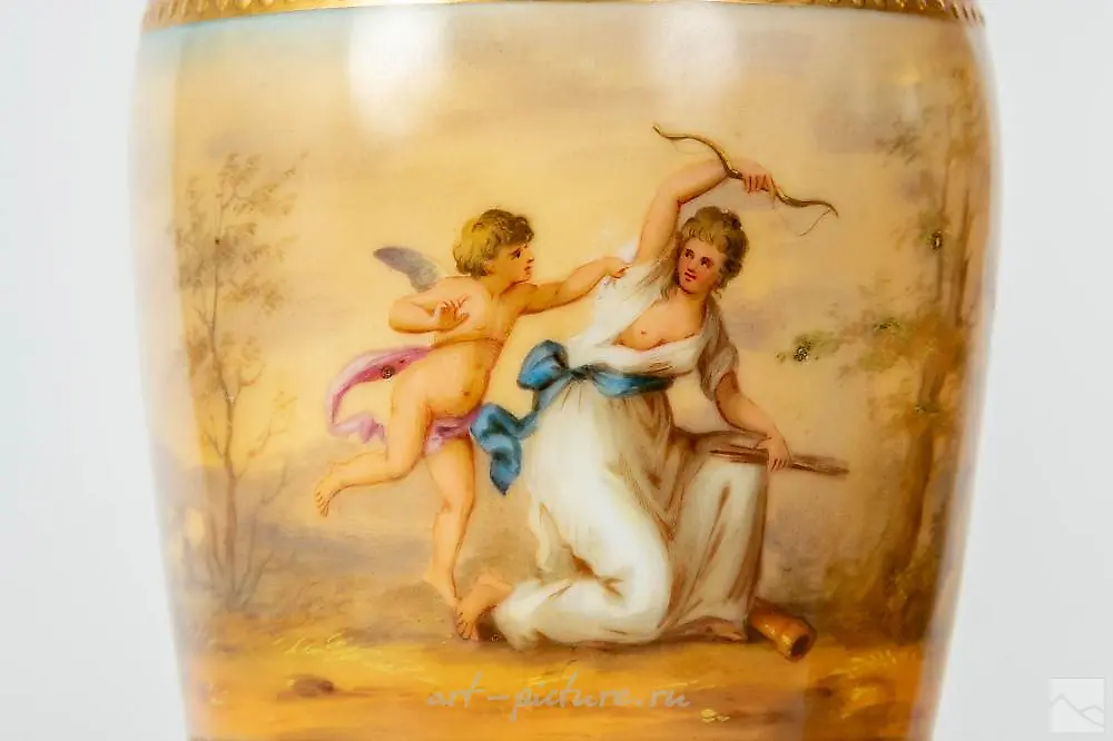 Sevres French Porcelain Neoclassical Figural Vase — photo 9