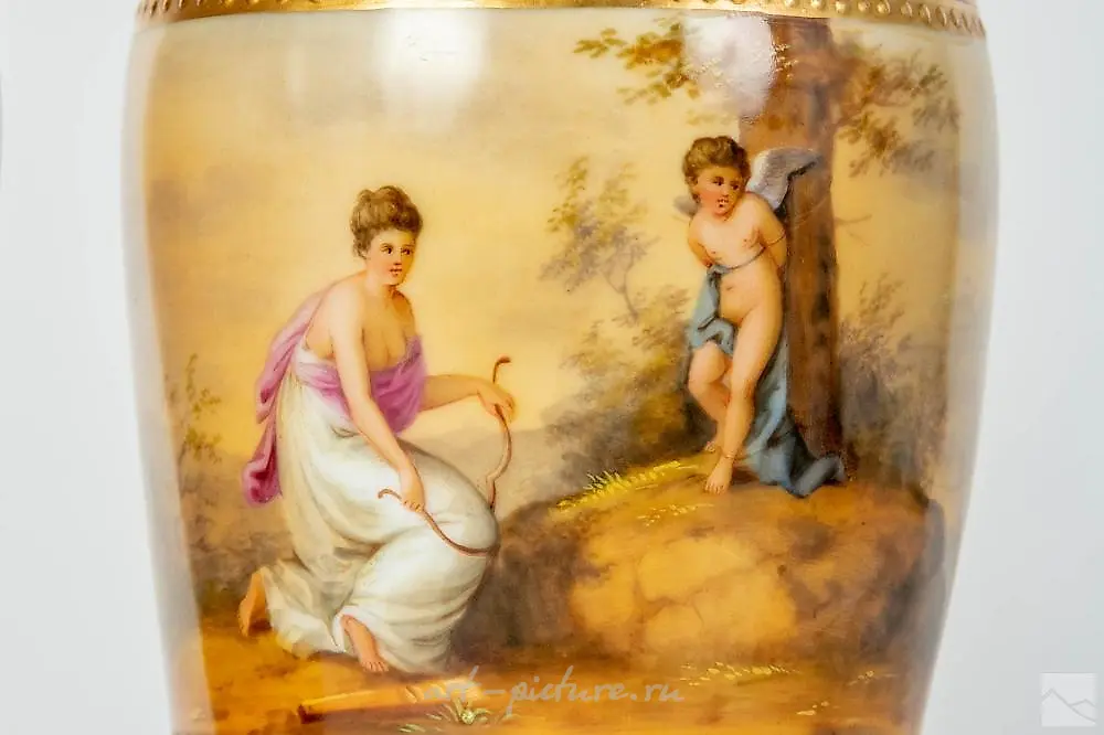 Sevres French Porcelain Neoclassical Figural Vase — photo 4