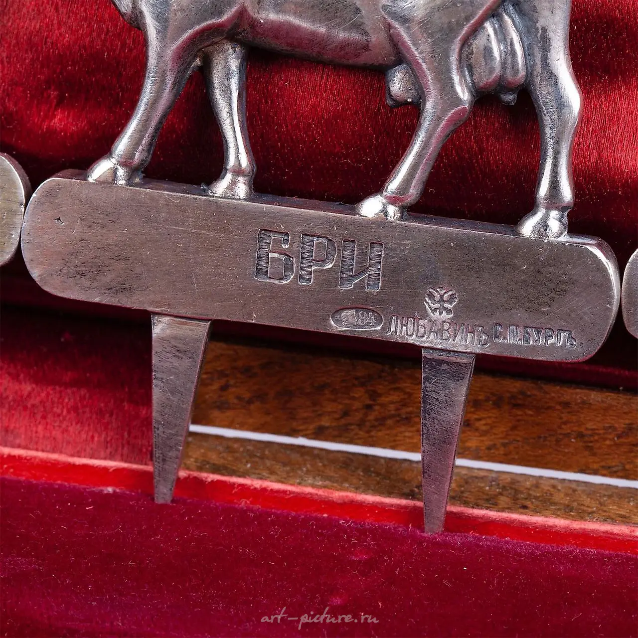An interesting Russian silver tableware, Lubavin — photo 5
