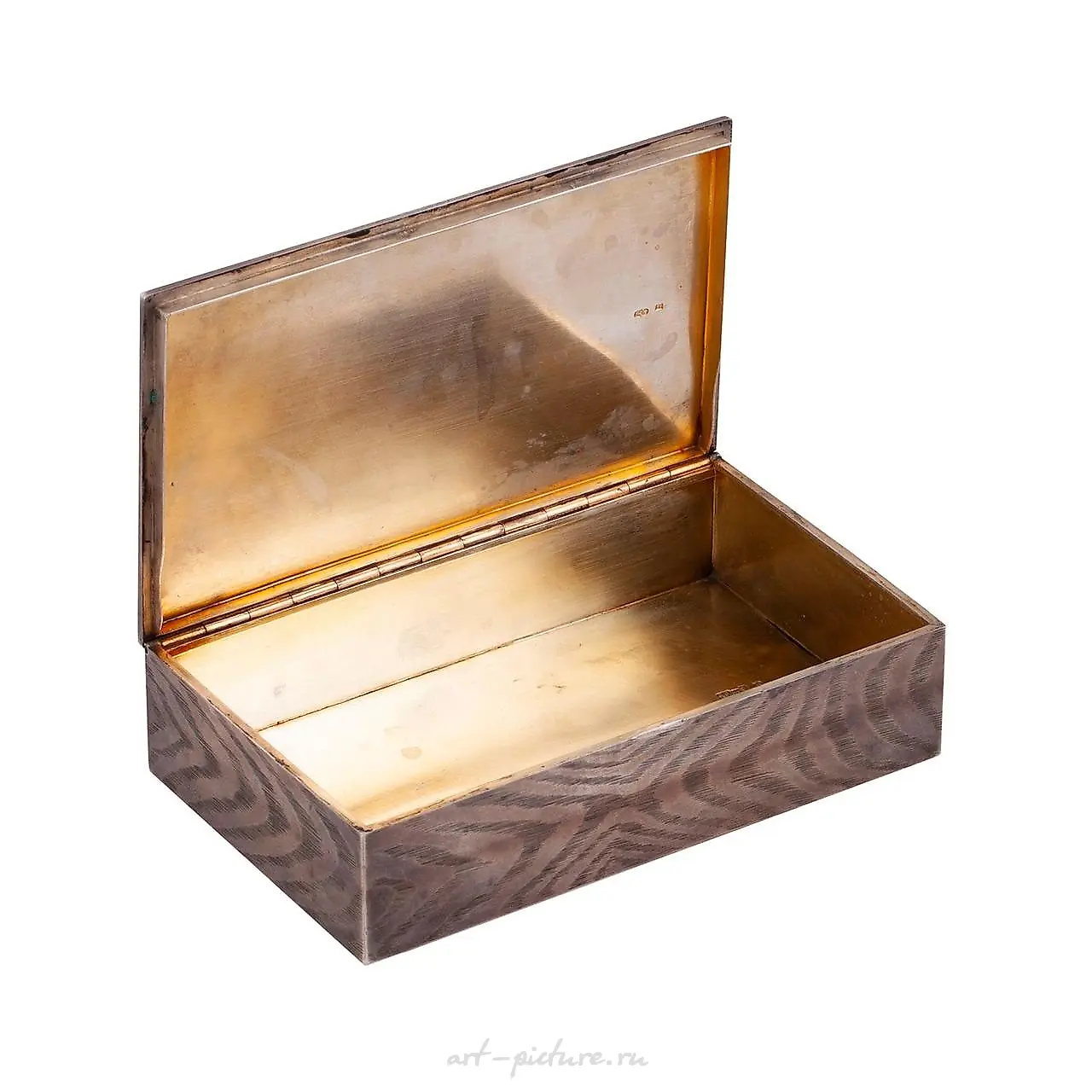 A Russian silver and engraved cigar box with a Hussars and p... — photo 6
