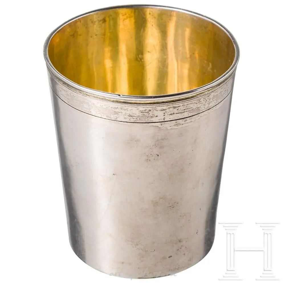 A partially gilt Prussian silver beaker, Stettin, Johann Fri... — photo 2