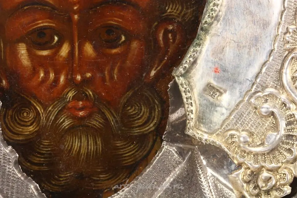 Russian Silver and Enamel Icon — photo 12