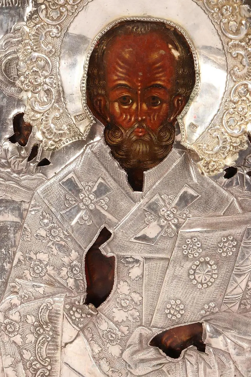 Russian Silver and Enamel Icon — photo 2