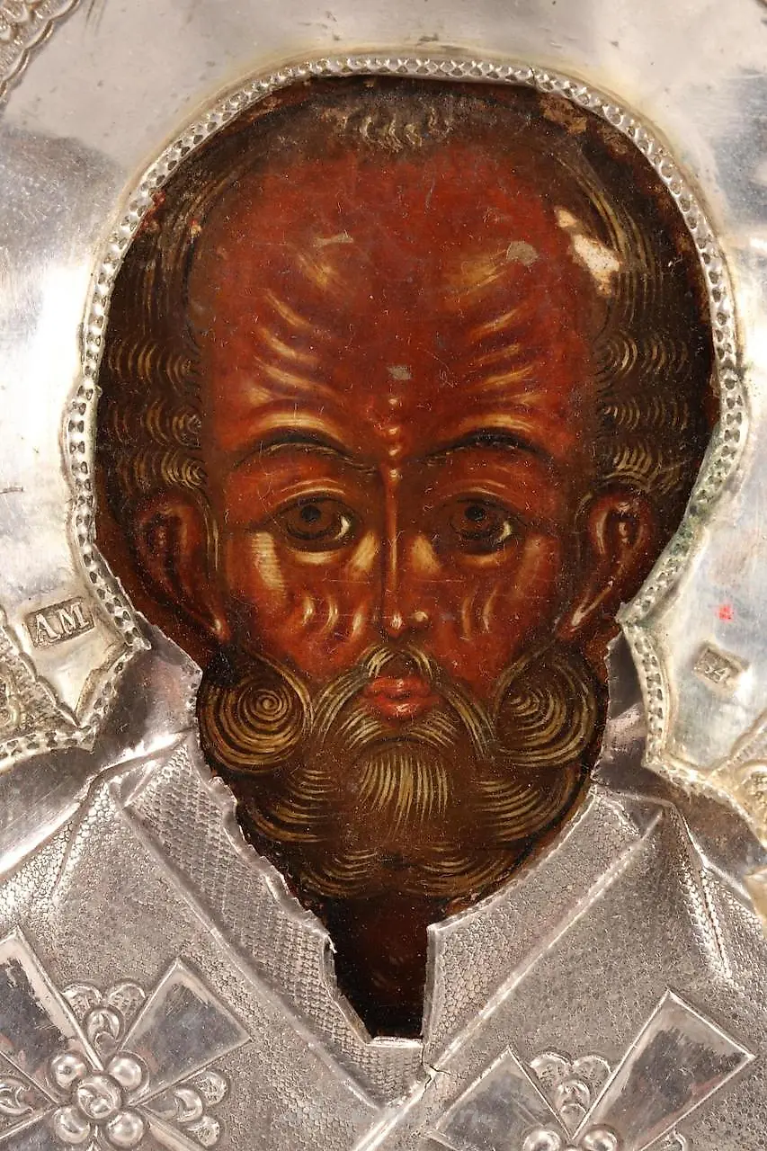 Russian Silver and Enamel Icon — photo 5