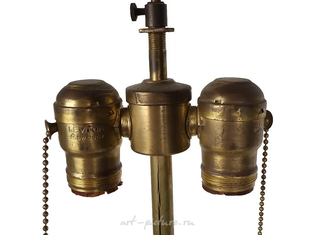 ANTIQUE PORCELAIN VIENNA STYLE TABLE LAMPS, 1900 — photo 3
