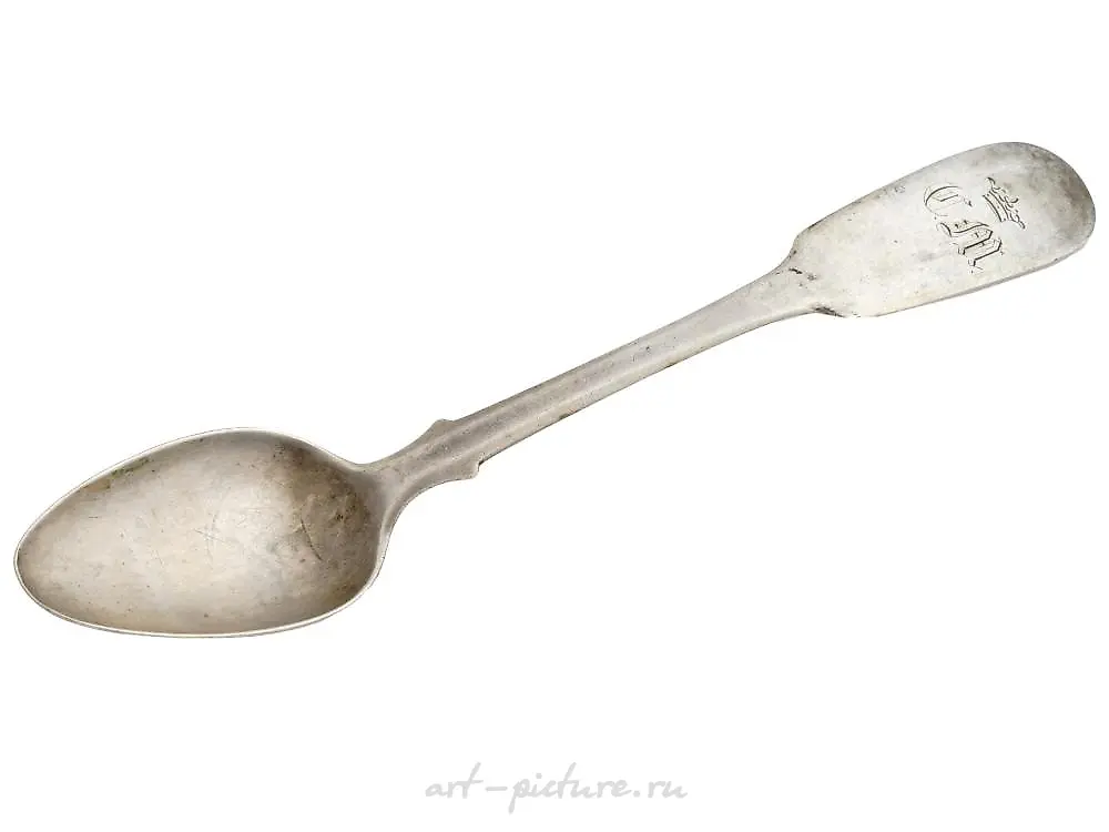 俄罗斯银制茶匙一对。 — 照片 3