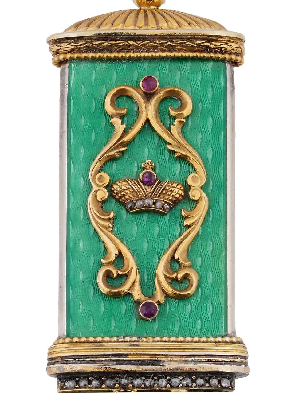 RUSSIAN SILVER JADE DIAMONDS LETTER OPENER KNIFE — photo 6