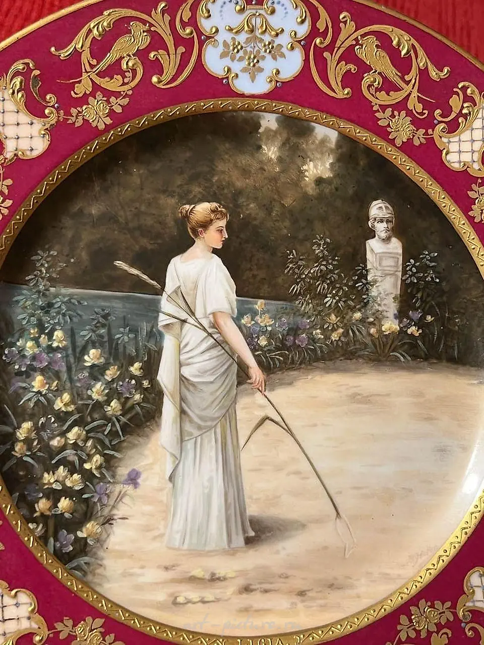 Royal Vienna Dish with Classic Scene - Sleeping Angel — photo 4