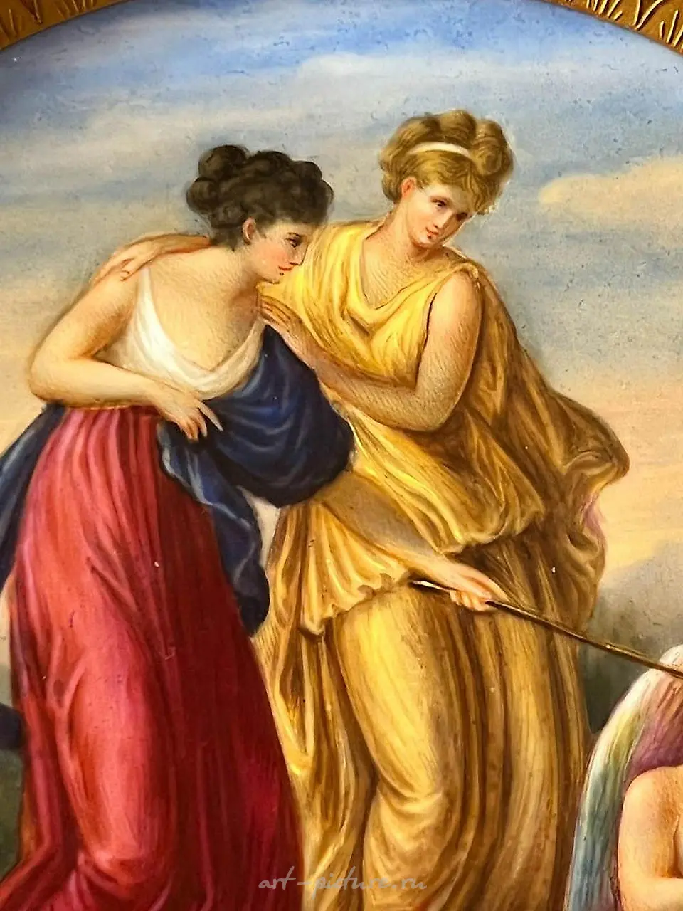 Royal Vienna Dish with Classic Scene - Beauty and Angel — photo 6