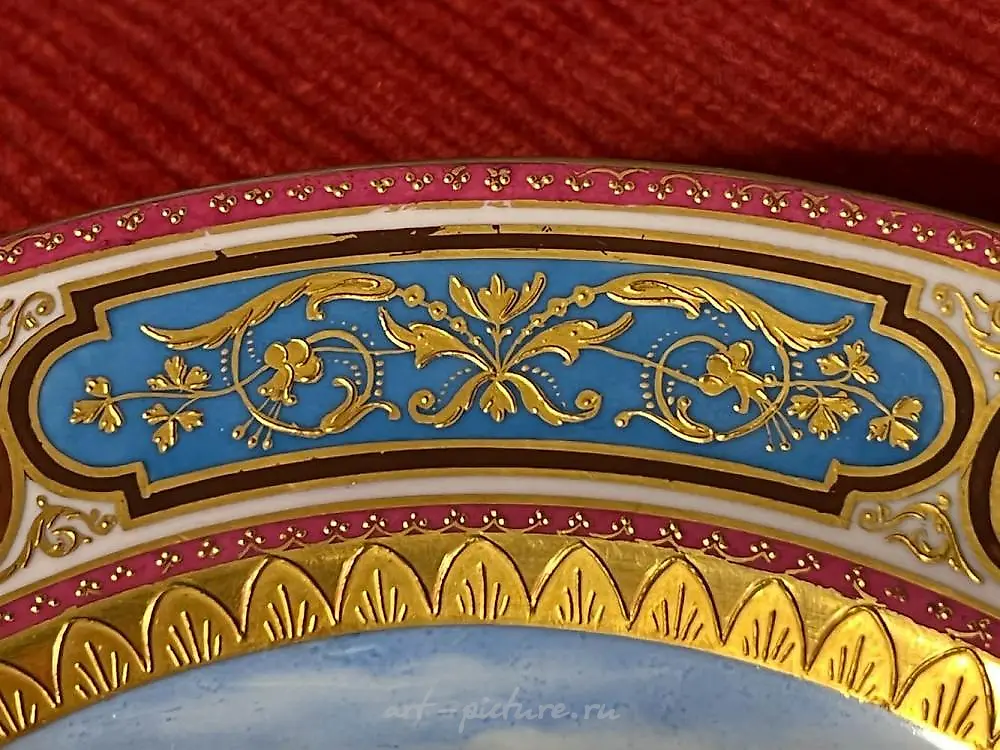 Royal Vienna Dish with Classic Scene - Beauty and Angel — photo 2