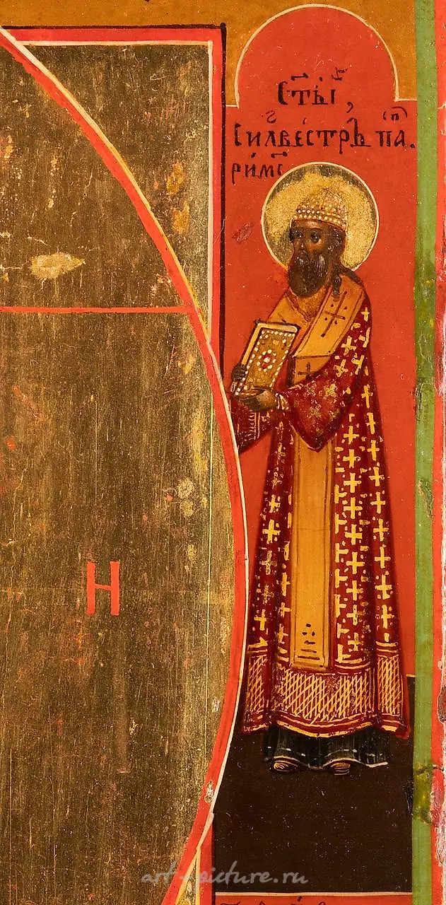 A VERY FINE ICON SHOWING THE SAVIOR WITH THE FEARSOME EYE — photo 4