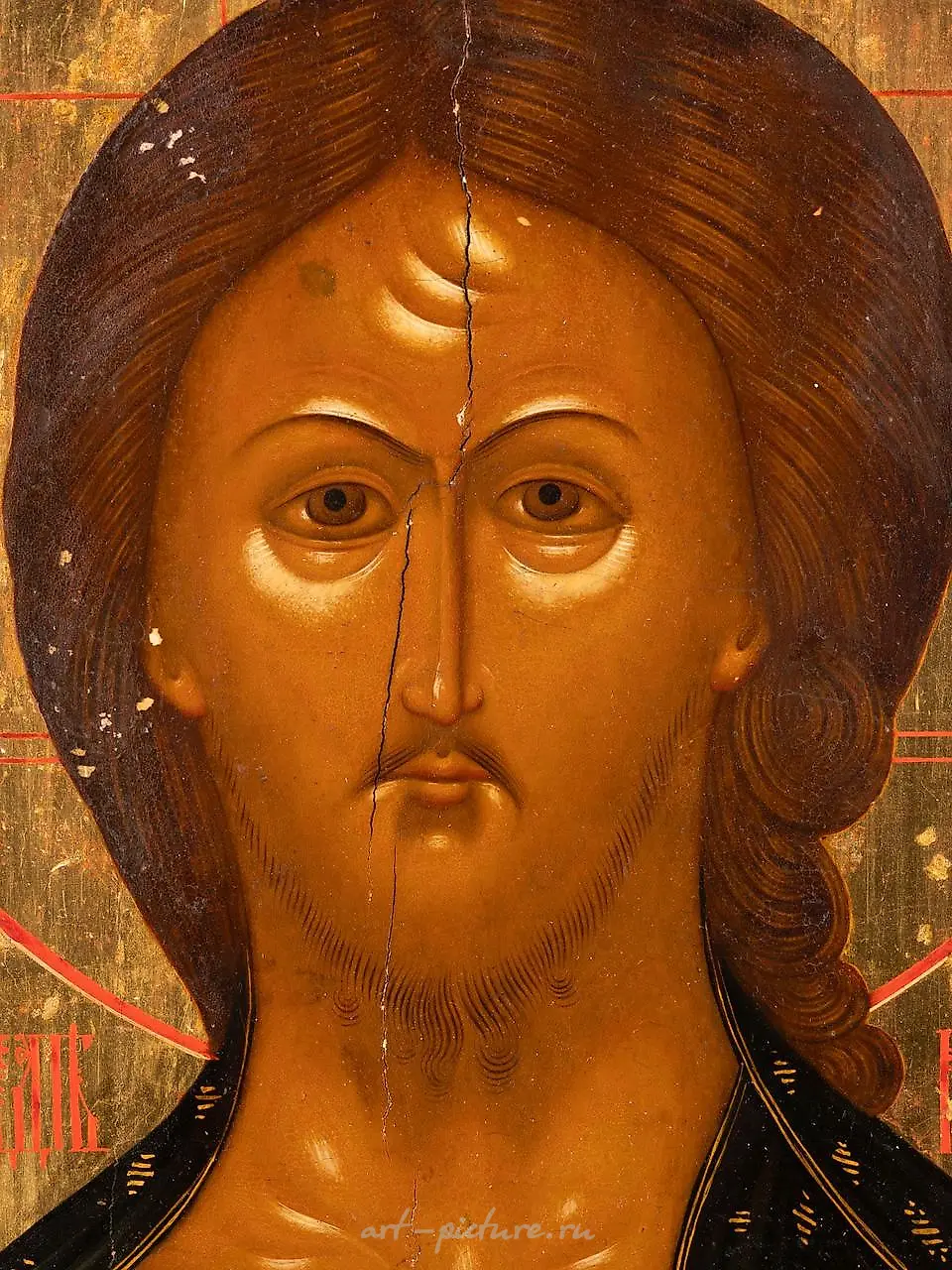 A VERY FINE ICON SHOWING THE SAVIOR WITH THE FEARSOME EYE — photo 7