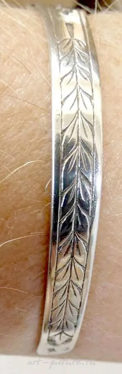 Russian USSR old niello "Northern Black" gilt silver 875 fl... — photo 11