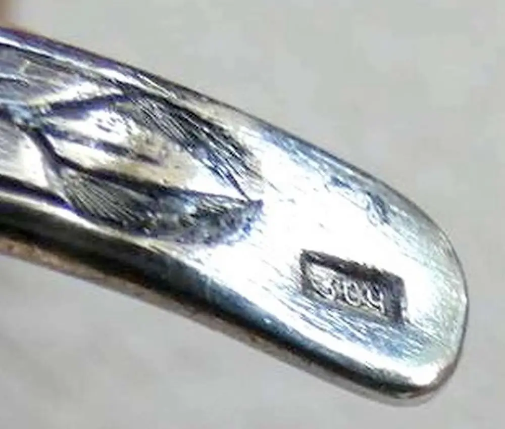 Russian USSR old niello "Northern Black" gilt silver 875 fl... — photo 7