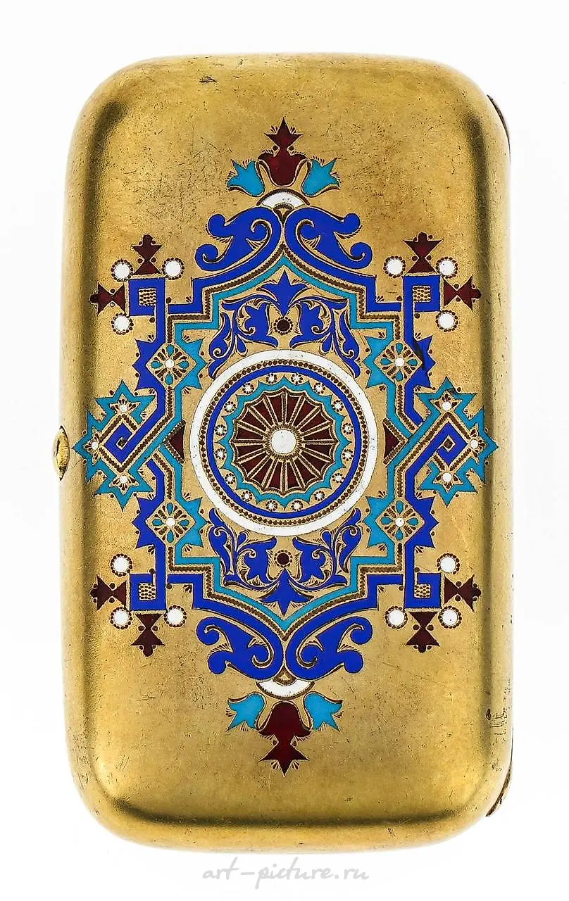 5 Matching Russian Silver & Enamel Soup Spoons — photo 7