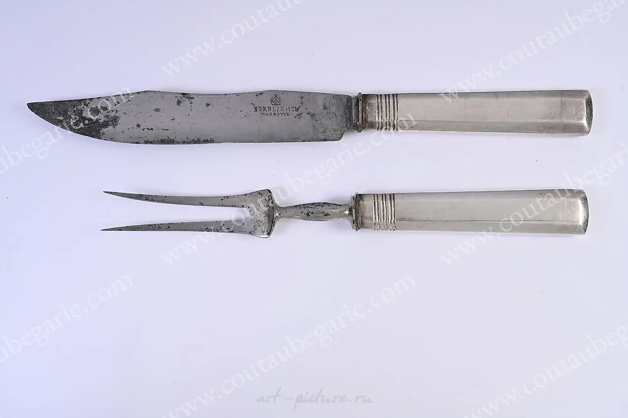 TRAVEL CUTLERY SET. By KHLEBNIKOFF, Moscow, before...
