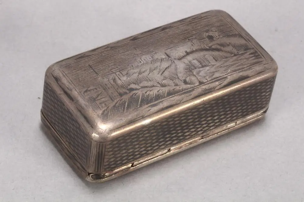 19th Century Russian Silver and Niello Snuff Box — photo 6