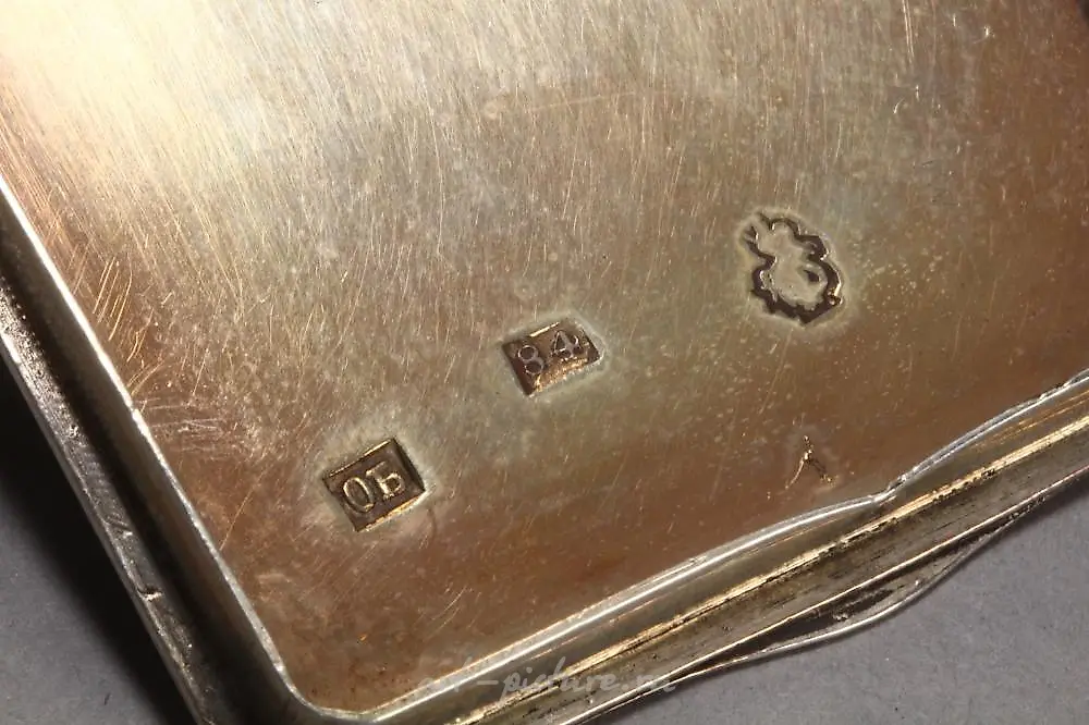 19th Century Russian Silver and Niello Snuff Box — photo 7