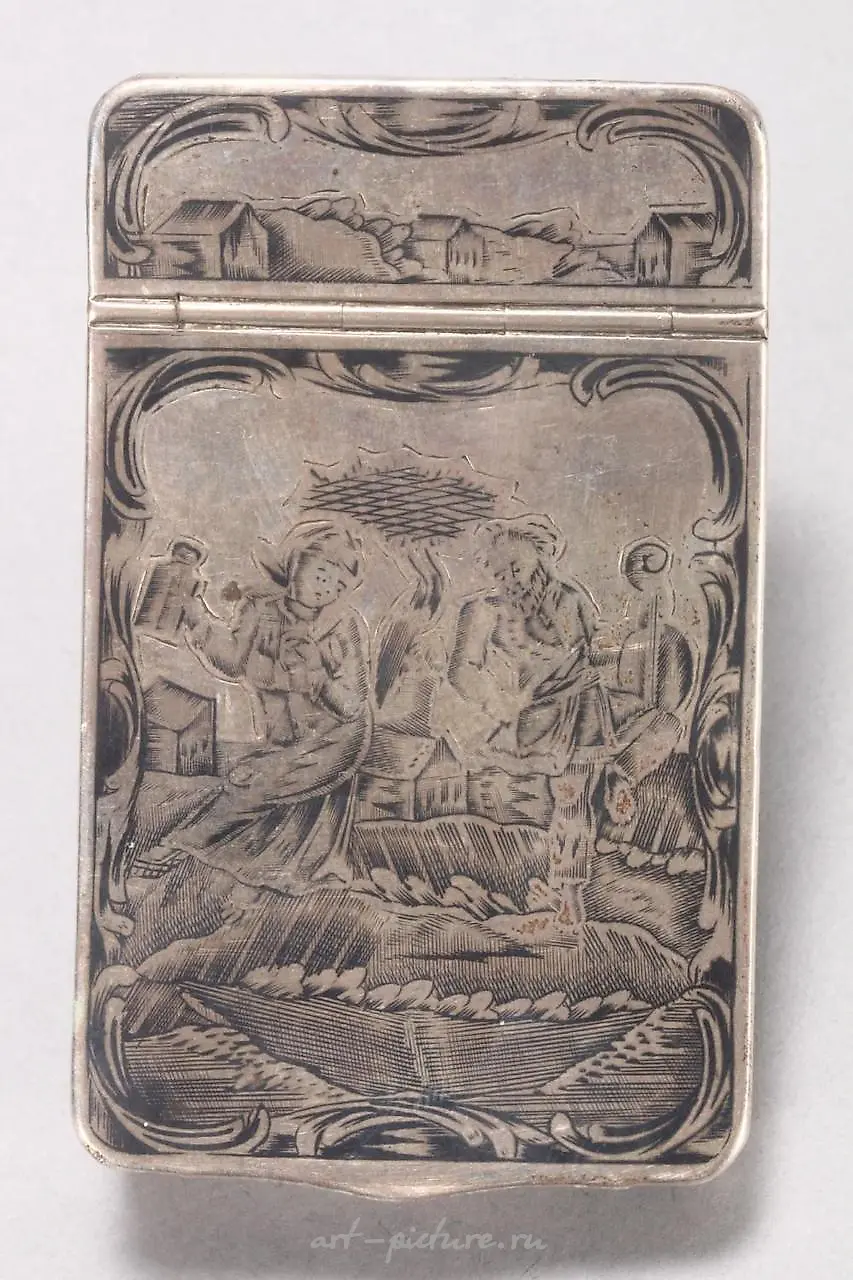 19th Century Russian Silver and Niello Snuff Box — photo 9