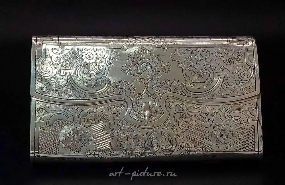 A Russian silver cheroot case, Andrey Kovalsky, Moscow 1855. — photo 7