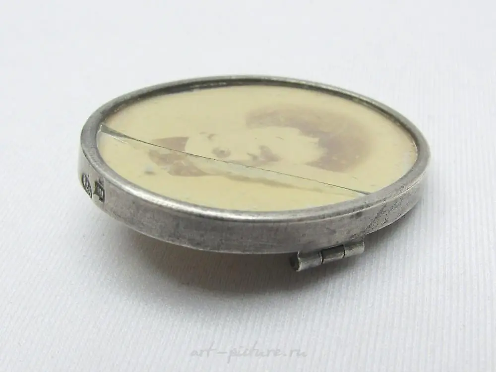 古董帝国俄罗斯银胸针84品质 — 照片 5