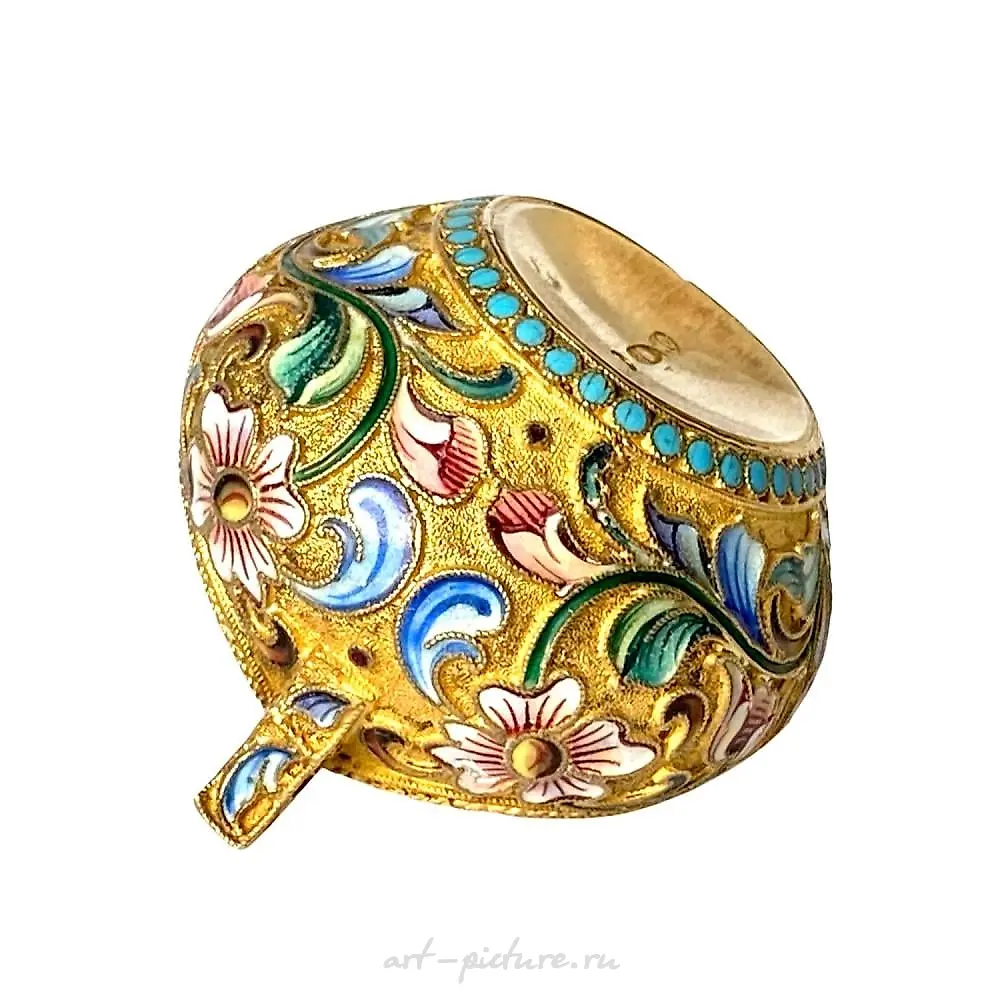 Russian Imperial Enamel 84 Kovsh — photo 2