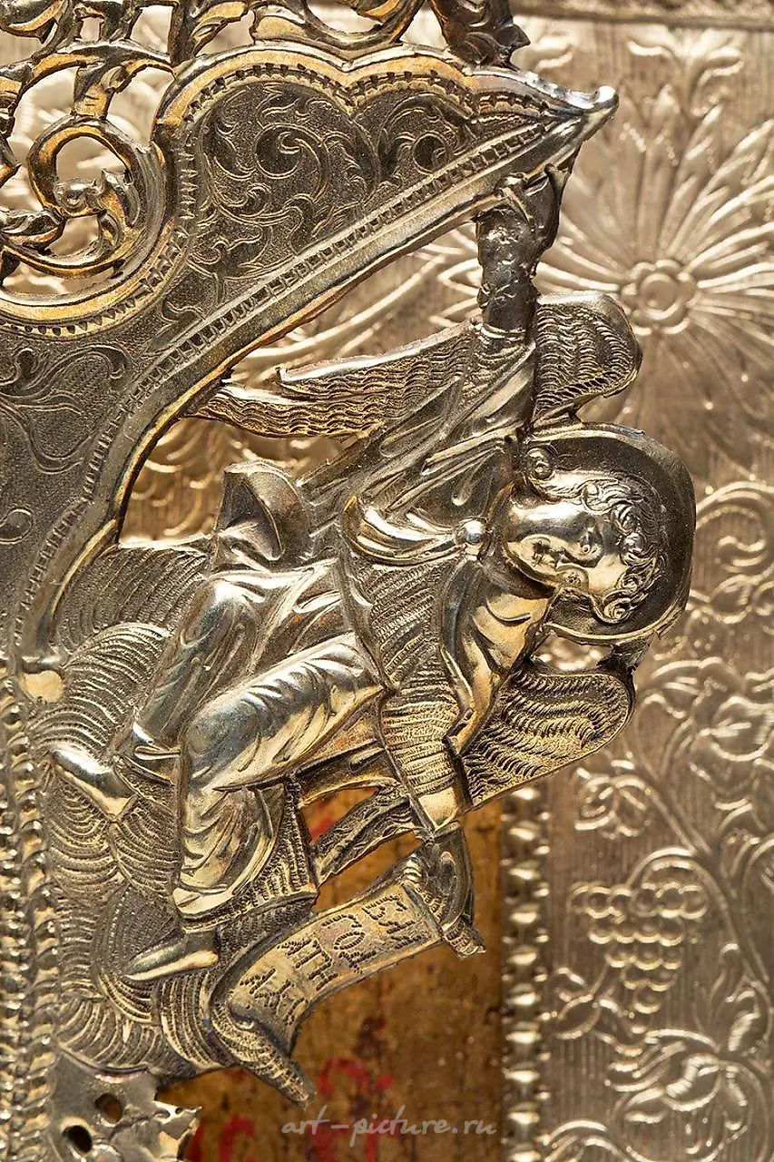 19th century Russian icon. "Virgin Odighitria". Painting... — photo 4