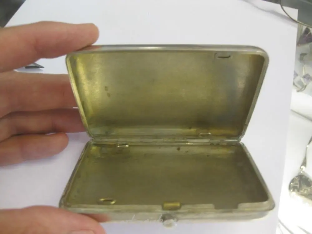 Levin Russian Imperial 84 silver cigarette case, 19th c — photo 3