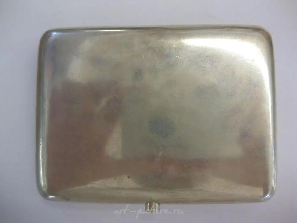 Levin Russian Imperial 84 silver cigarette case, 19th c — photo 2