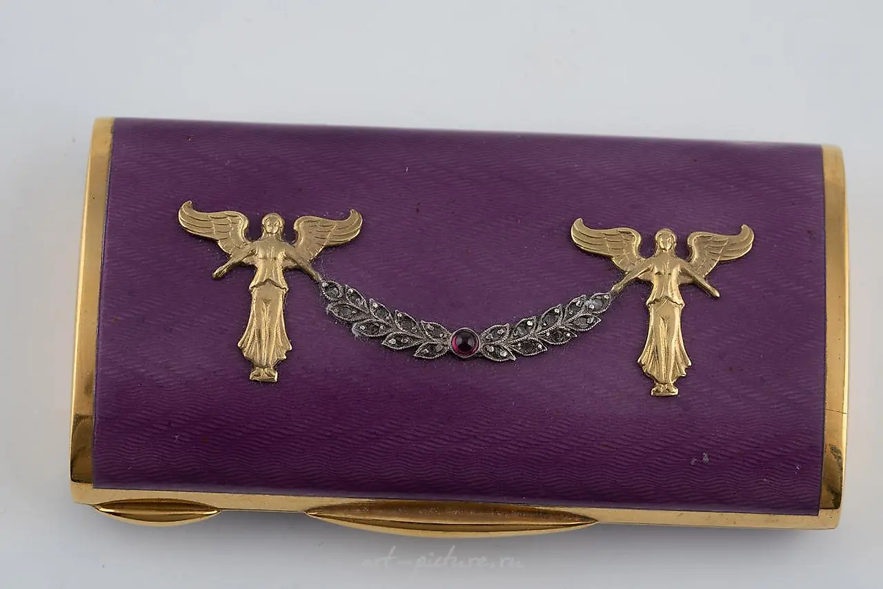 Opal flacon with guilloche enamel — photo 2