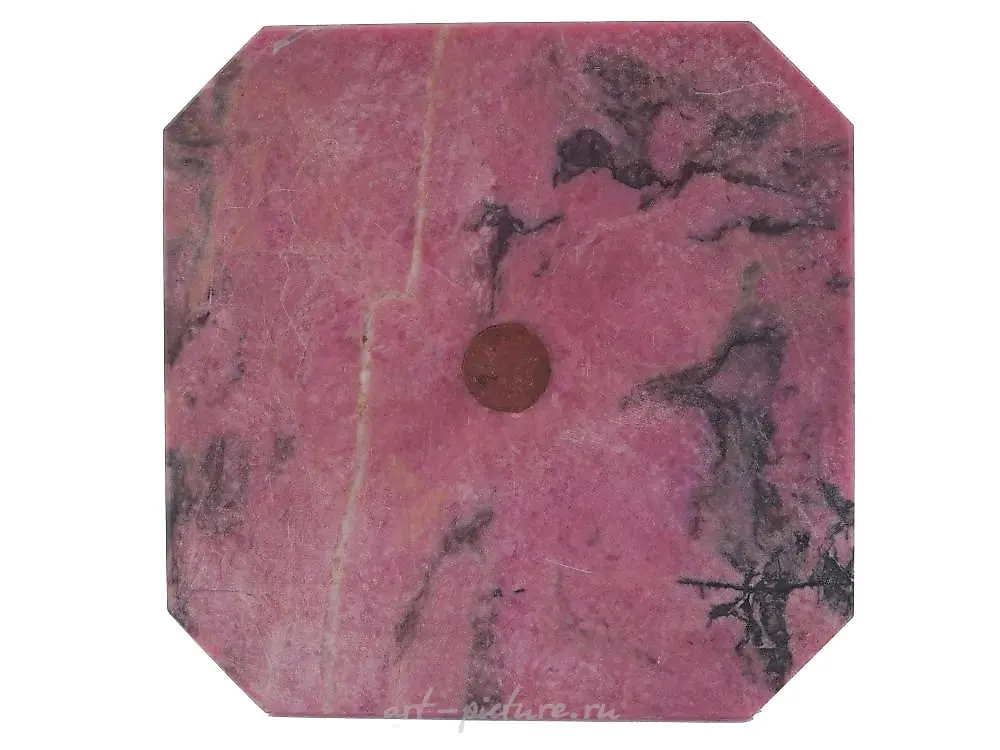 RUSSIAN 88 GILT SILVER FRAME ON RHODONITE PEDESTAL — photo 7