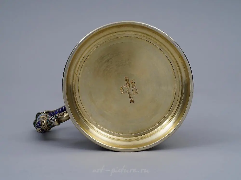 Русский серебряный подстаканник. Павел Овчинников, 1900-е годы. — фото 4