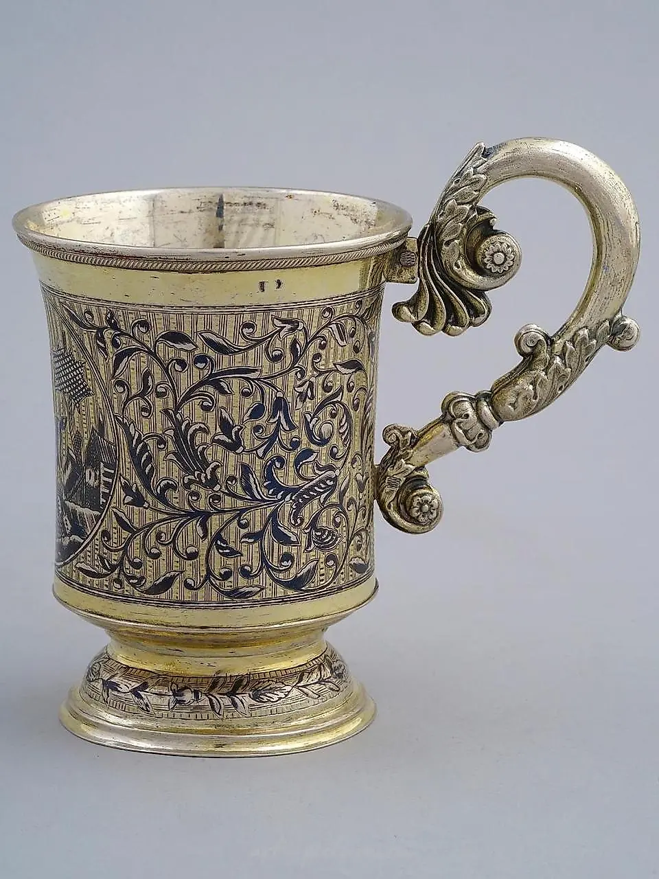 A RUSSIAN SILVER-GILT AND NIELLO CUP 19TH C — photo 4