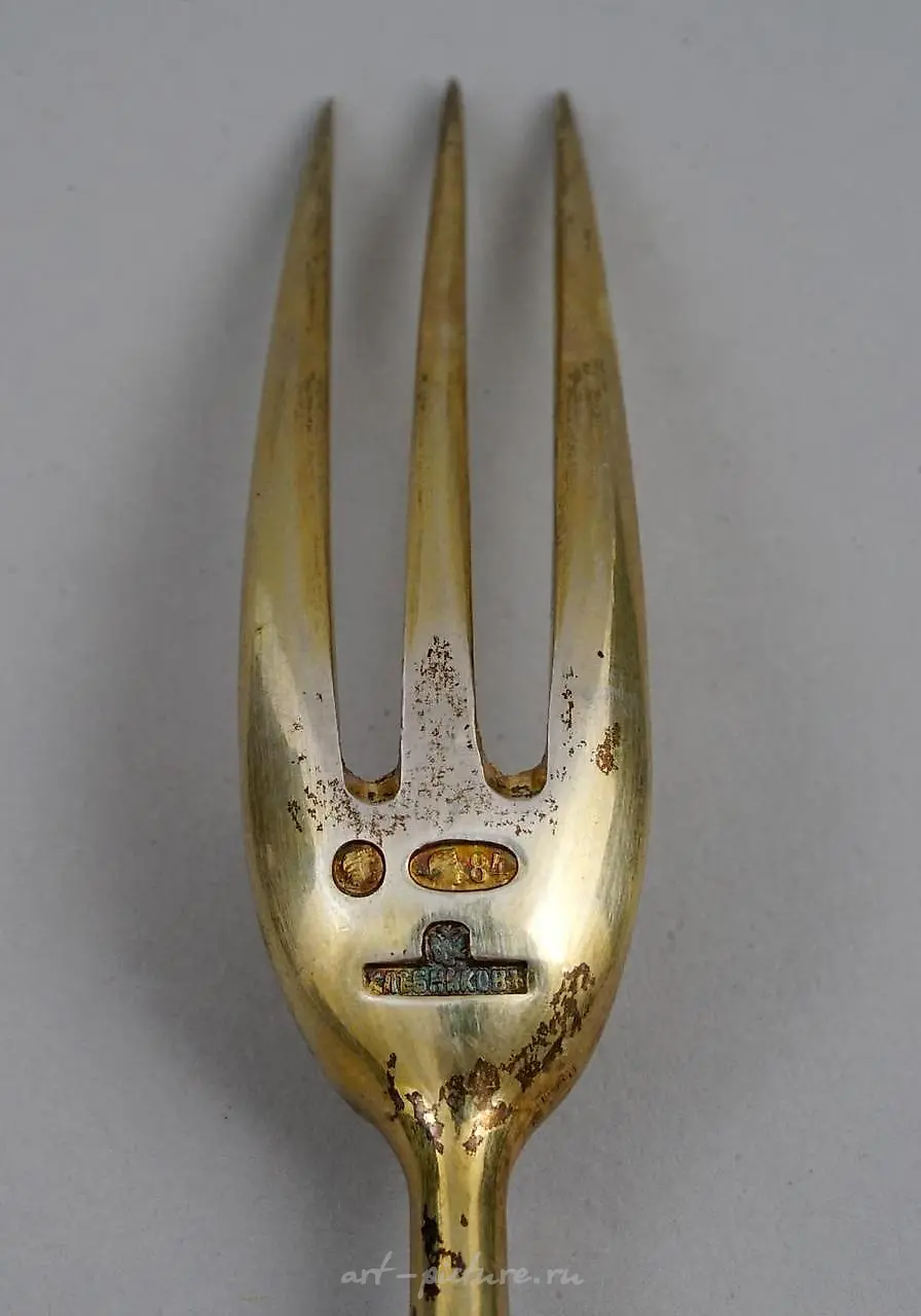 A LARGE RUSSIAN SILVER JAM SPOON BY IVAN KHLEBNIKOV — photo 5