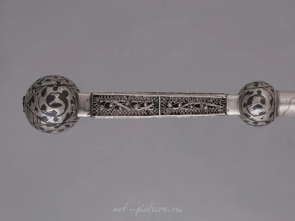 A RUSSIAN SILVER TORAH POINTER YAD, 1912-1913 — photo 2