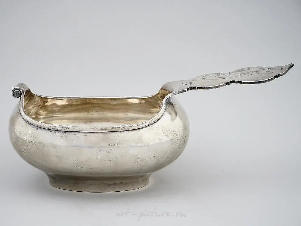 Любавин, 1899-1908 гг. Русский серебряный ковш характерной формы — фото 2