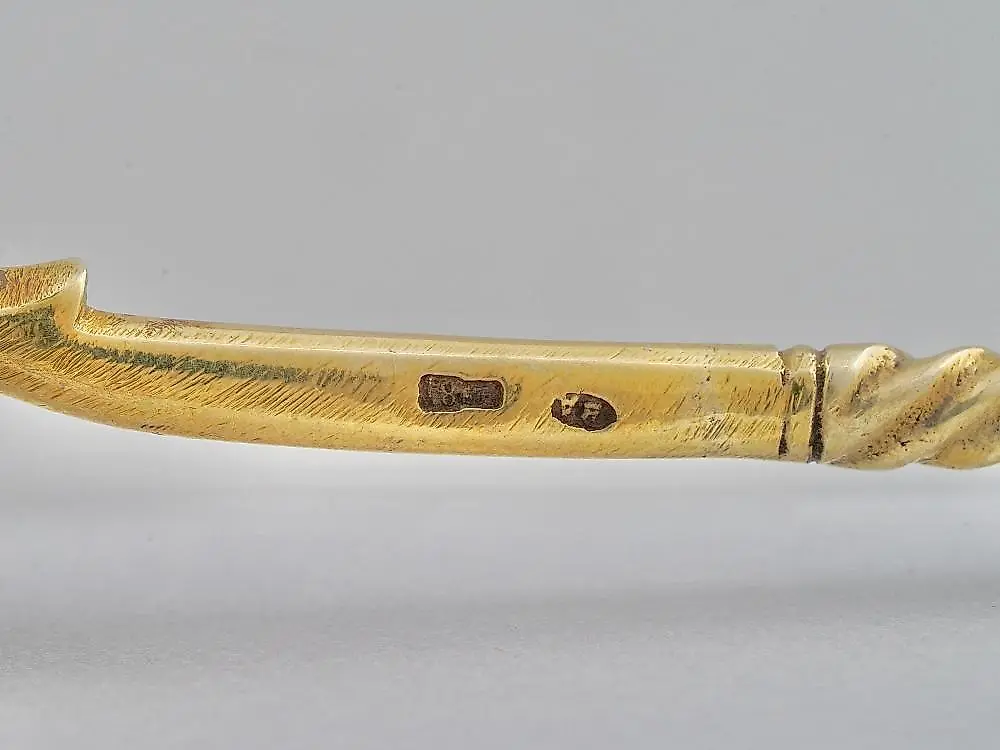 A BEAUTIFUL RUSSIAN SILVER AND ENAMEL TEA SCOOP C. 1900S — photo 5