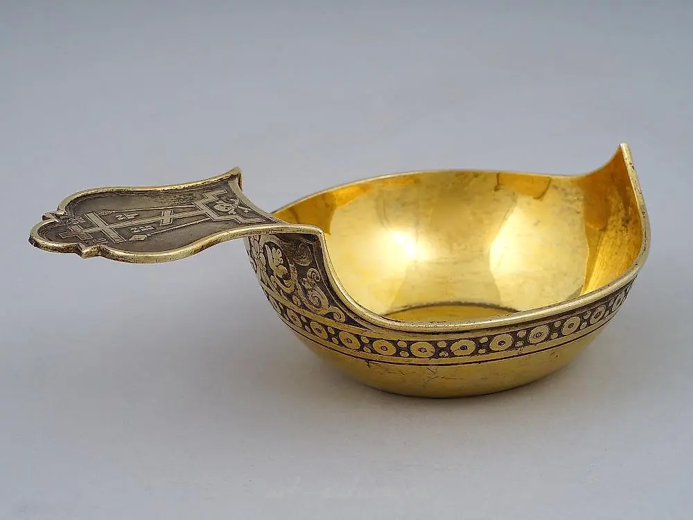 Русский серебряный ковш Любавина, около 1900 года. — фото 4