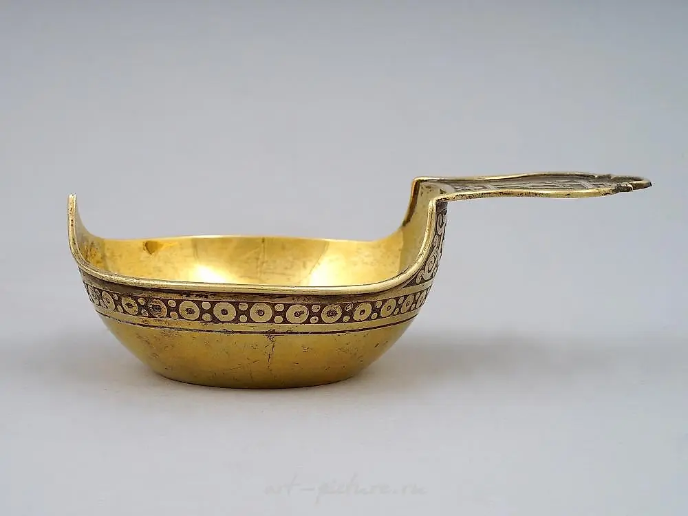 Русский серебряный ковш Любавина, около 1900 года. — фото 2