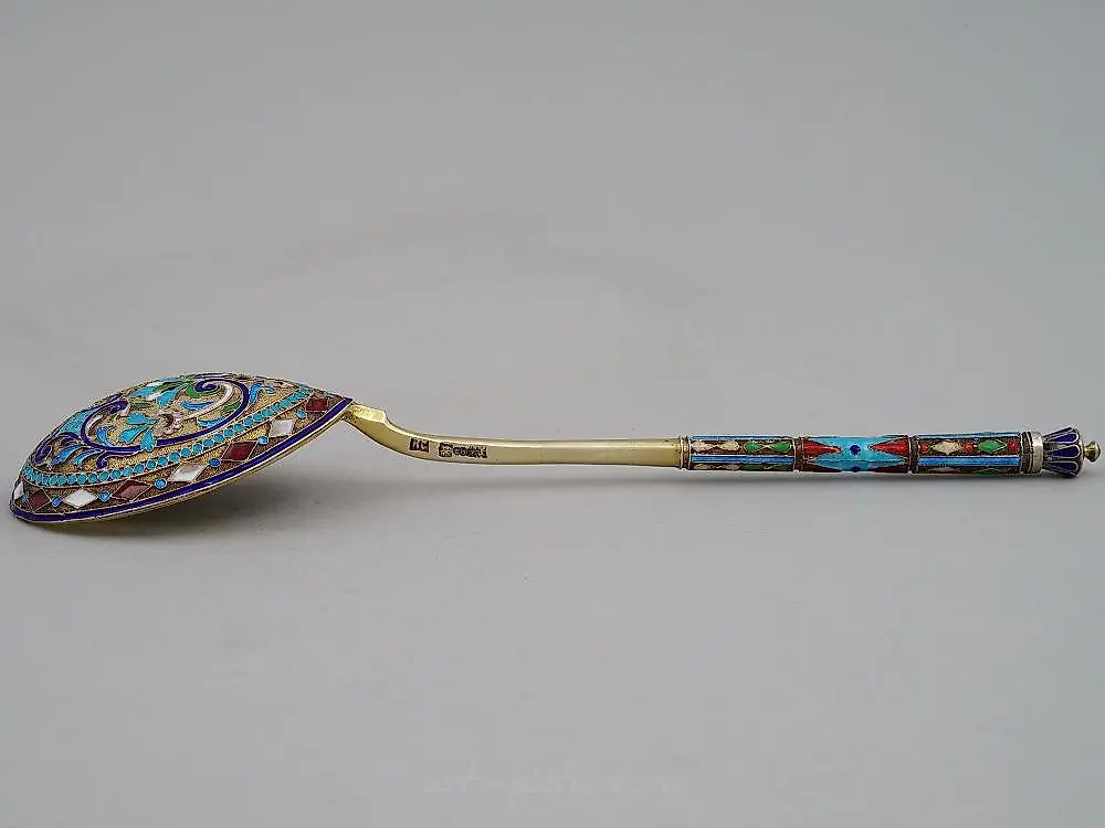 A RUSSIAN SILVER AND NIELLO SUGAR BOWL BY IVAN SALTYKOV — photo 4
