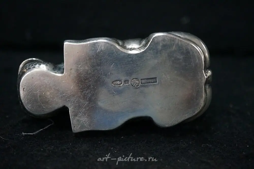 An interesting Antique Russian silver animalier figure of a ... — photo 3