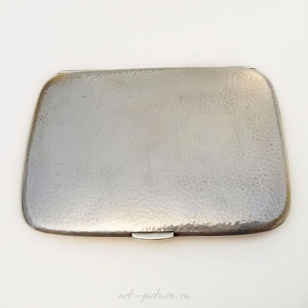 Custom made sterling silver hammered finish, blackened double... — photo 3