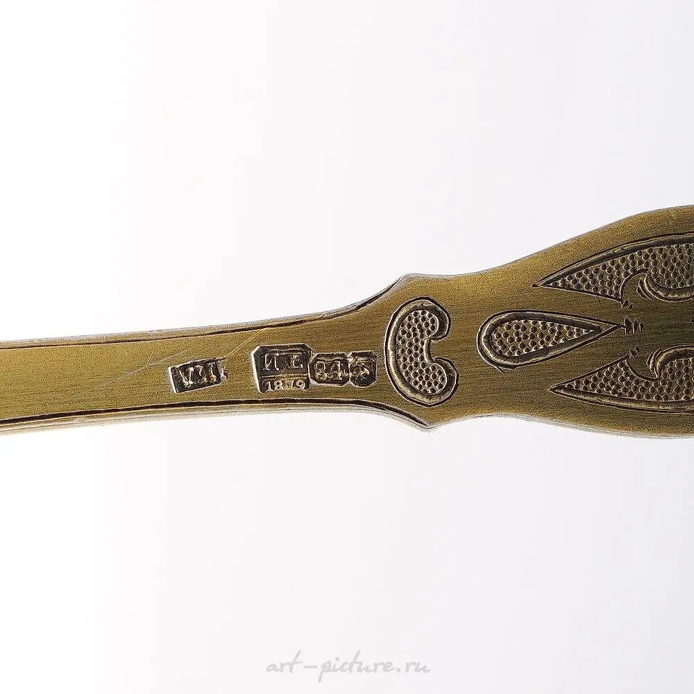 Russian silver gild Punch set by Khlebnikov — photo 7