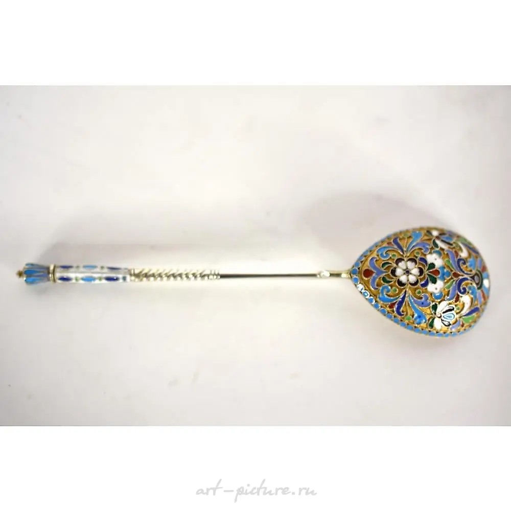 Russian Silver 84. Moscow. A rare spoon c 1893. Cyrillic mark...